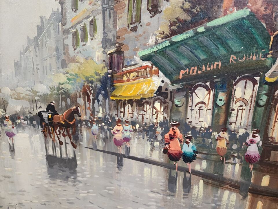 Authentic Antonio DeVity Paris Oil Painting