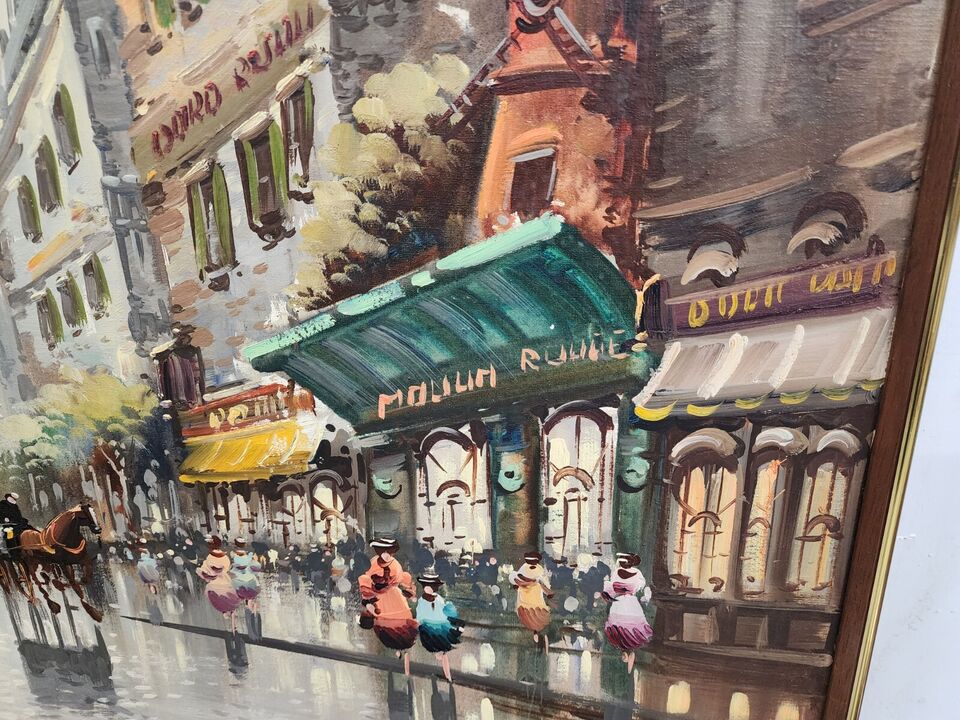 Authentic Antonio DeVity Paris Oil Painting