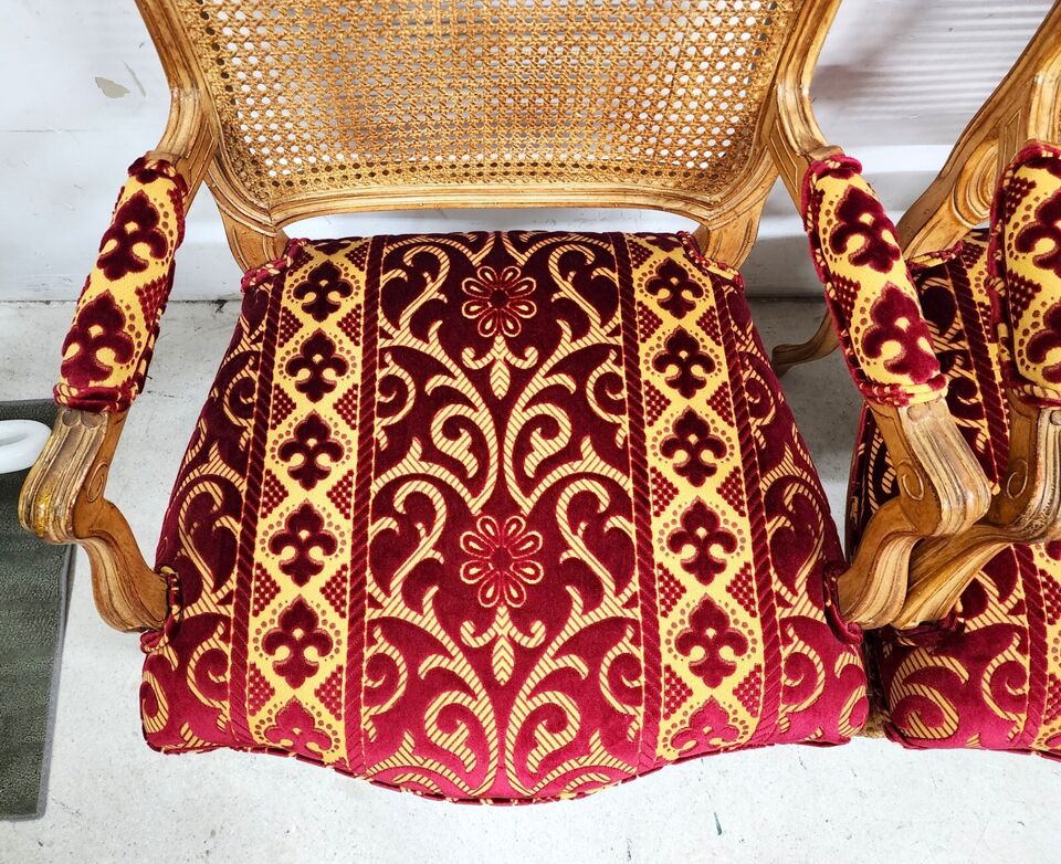 French Louis XV Armchairs Fauteuil Vintage