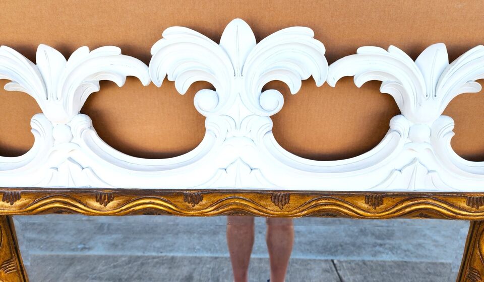 Carved Wood Mirror by Harrison & Gil