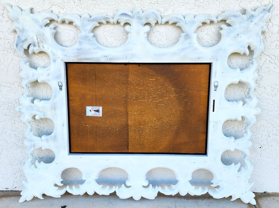 Carved Wood Mirror by Harrison & Gil