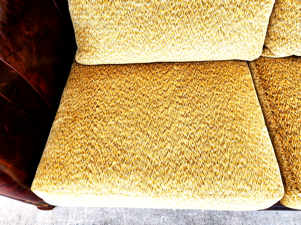 BENTLEY CHURCHILL Leather Sofa Ralph Lauren Style