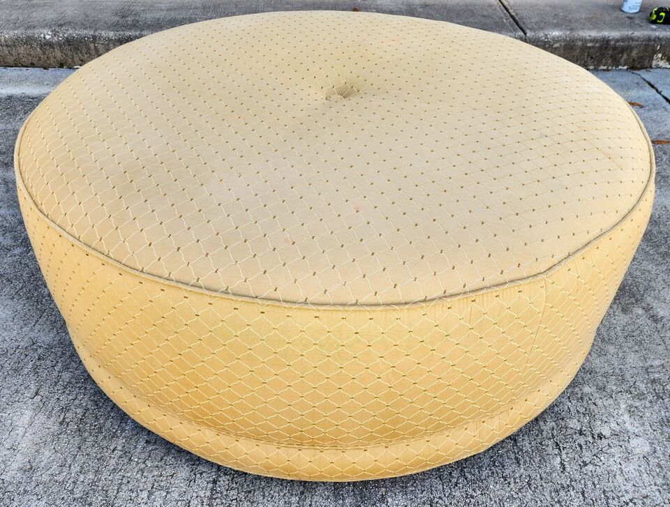 Oversized Designer Swivel Ottoman 40 inch