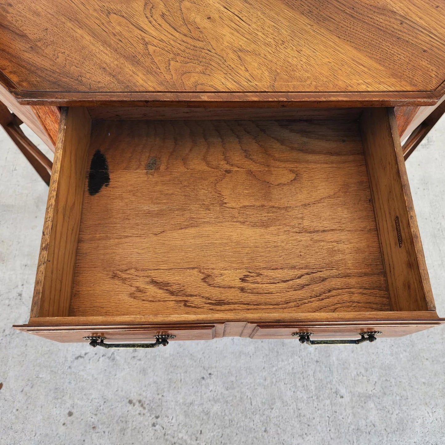 SPAINHOUR Solid Maple Desk Corner Table 1960s