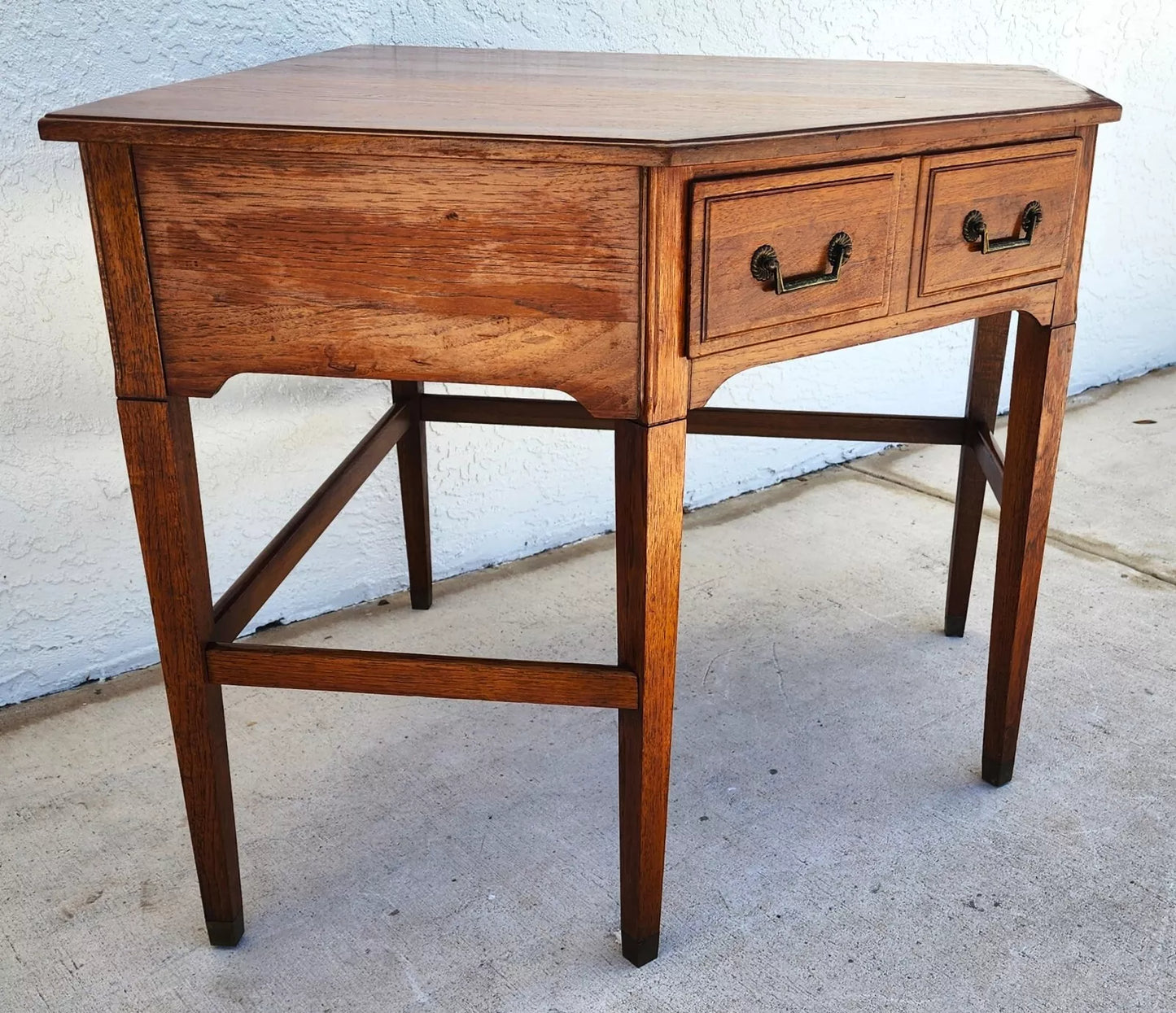 SPAINHOUR Solid Maple Desk Corner Table 1960s