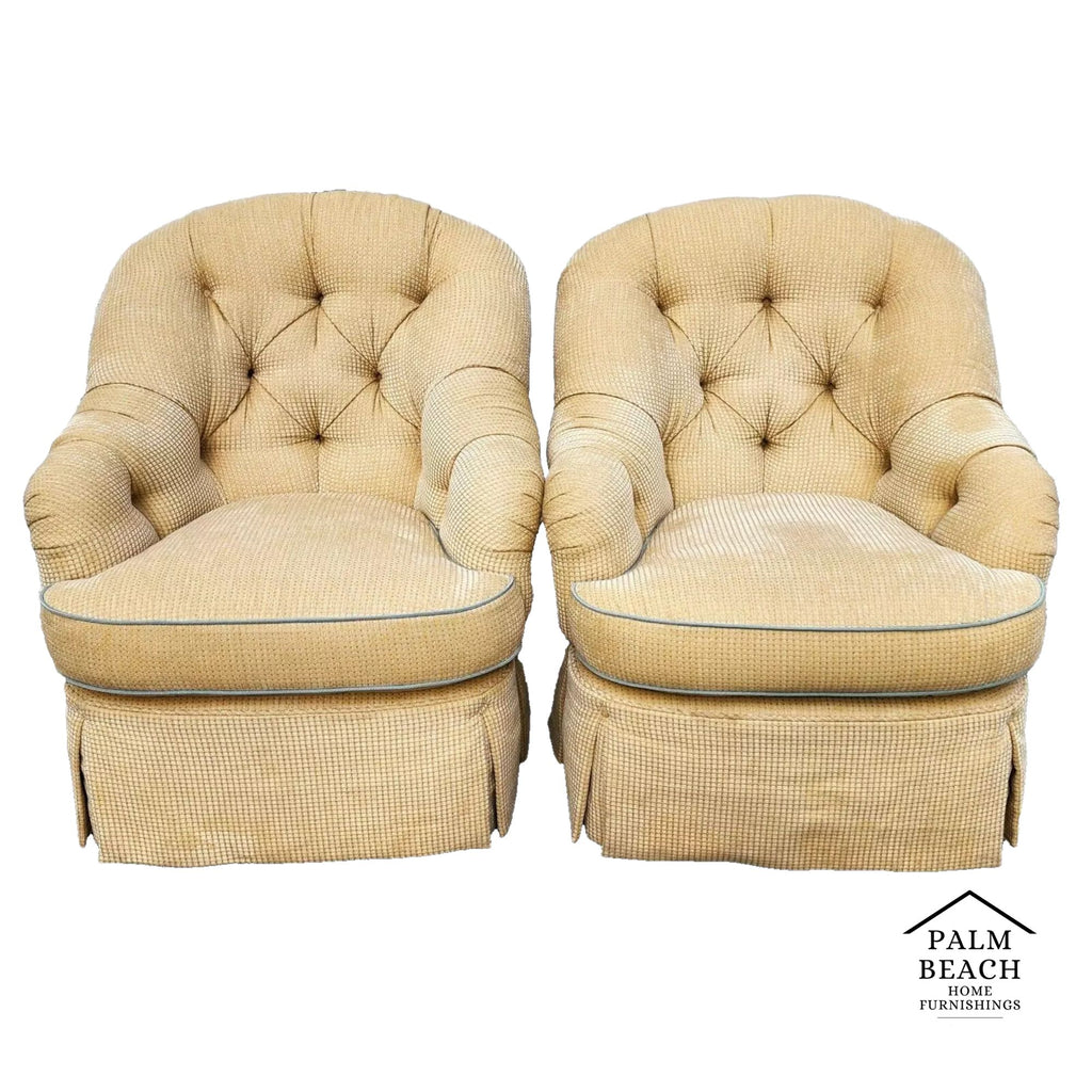 CENTURY Furniture Club Chairs English Oversized Pair