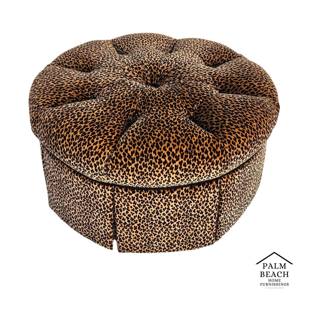 Animal Print Ottoman Tufted by PEARSON