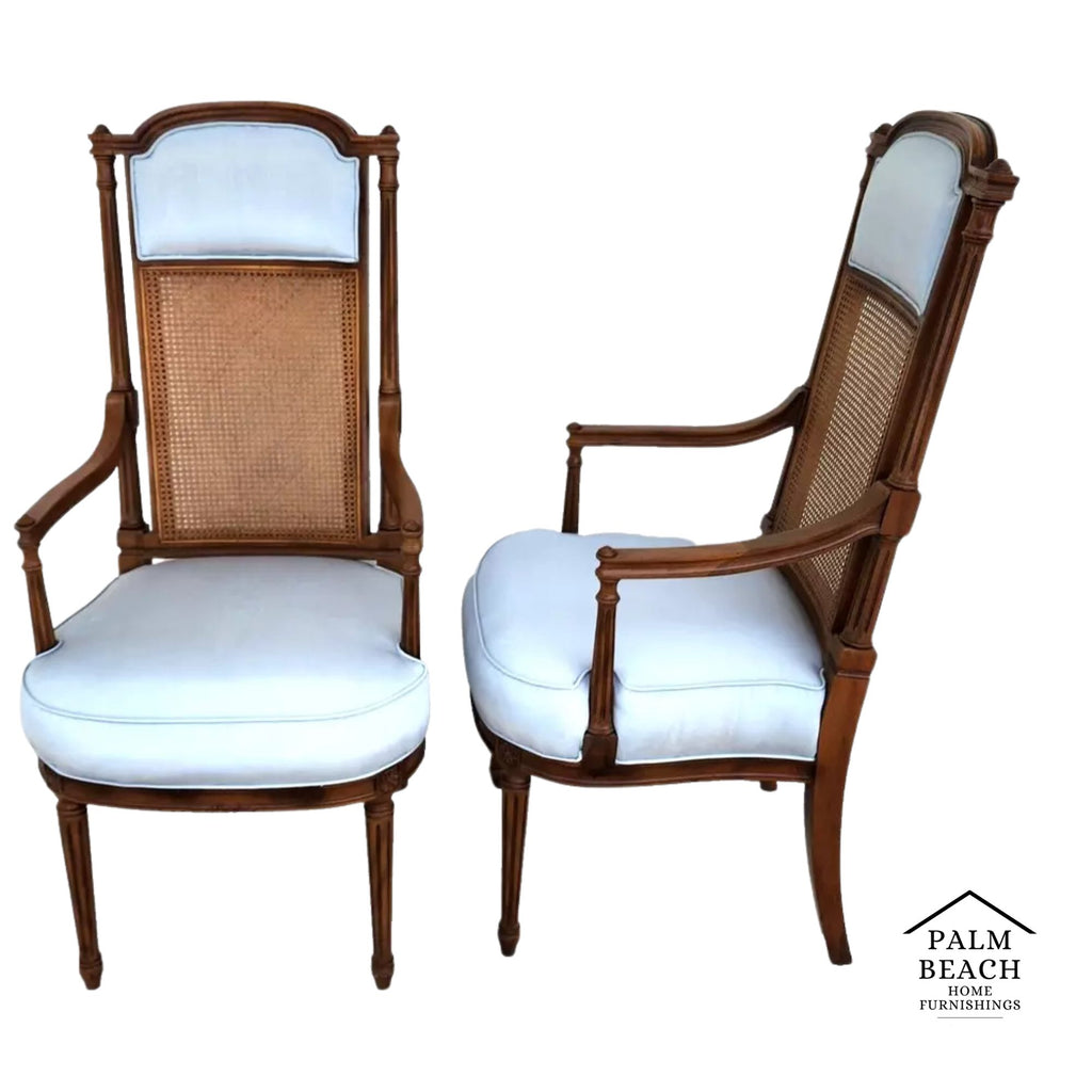 Vintage French Recency Armchairs Pair