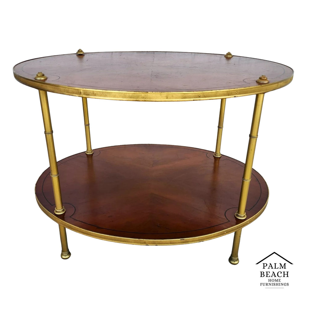 Mid Century Table 2 Tier Hollywood Regency