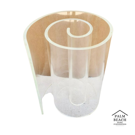 Vintage Lucite Swirl Dining Table Base
