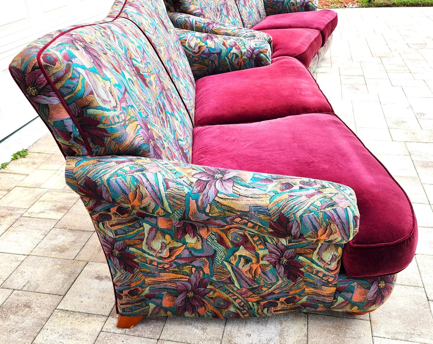 Thayer Coggin Tropical Sofas a Pair