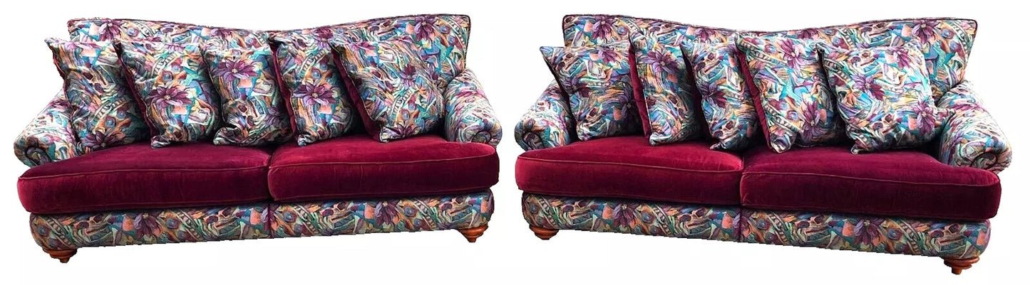 Thayer Coggin Tropical Sofas a Pair