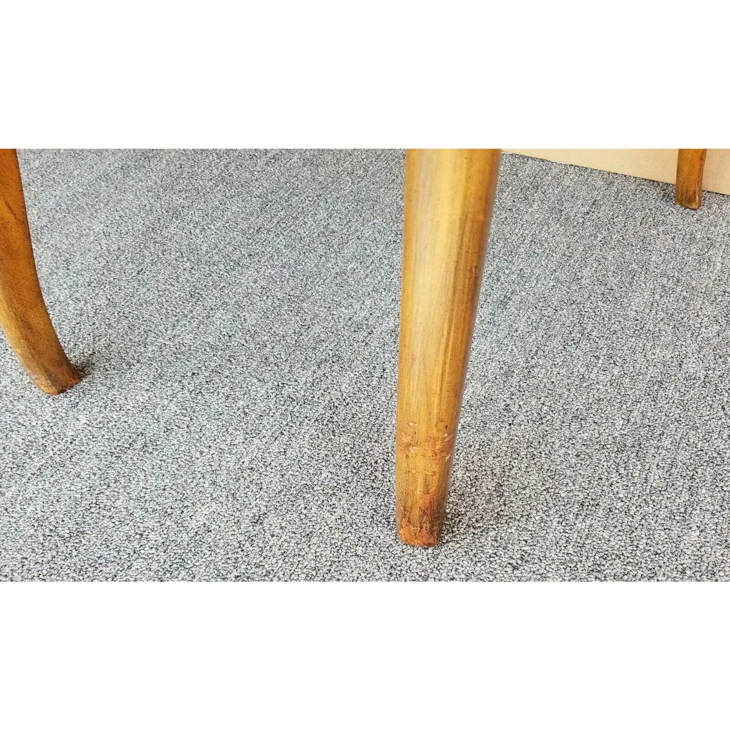 Vintage Italian Walnut Accent Dining Armchairs - Set of 2