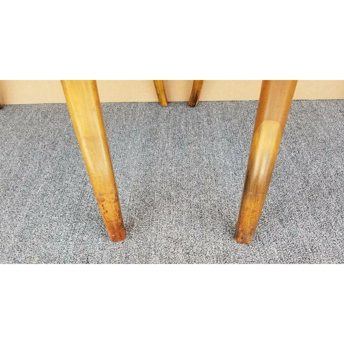 Vintage Italian Walnut Accent Dining Armchairs - Set of 2