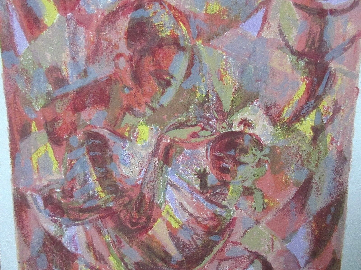 1960 Edward Goldman (1916-2006) Signed Lt Ed 17/48 Serigraph Woman with Child