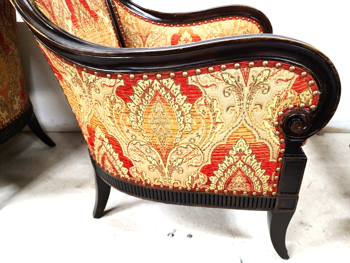Pair of Regency Style Lounge Chairs