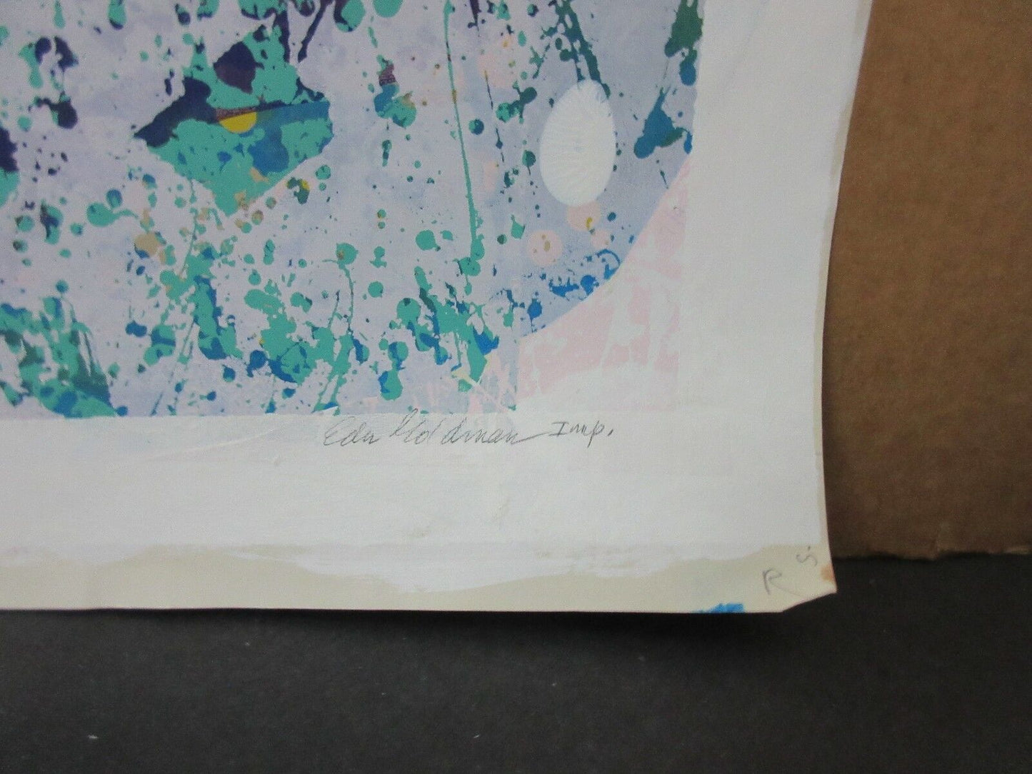 Edward Goldman (1916-2006) Signed "OPUS 2" Abstract Imp Silkscreen Lt Ed 1/5