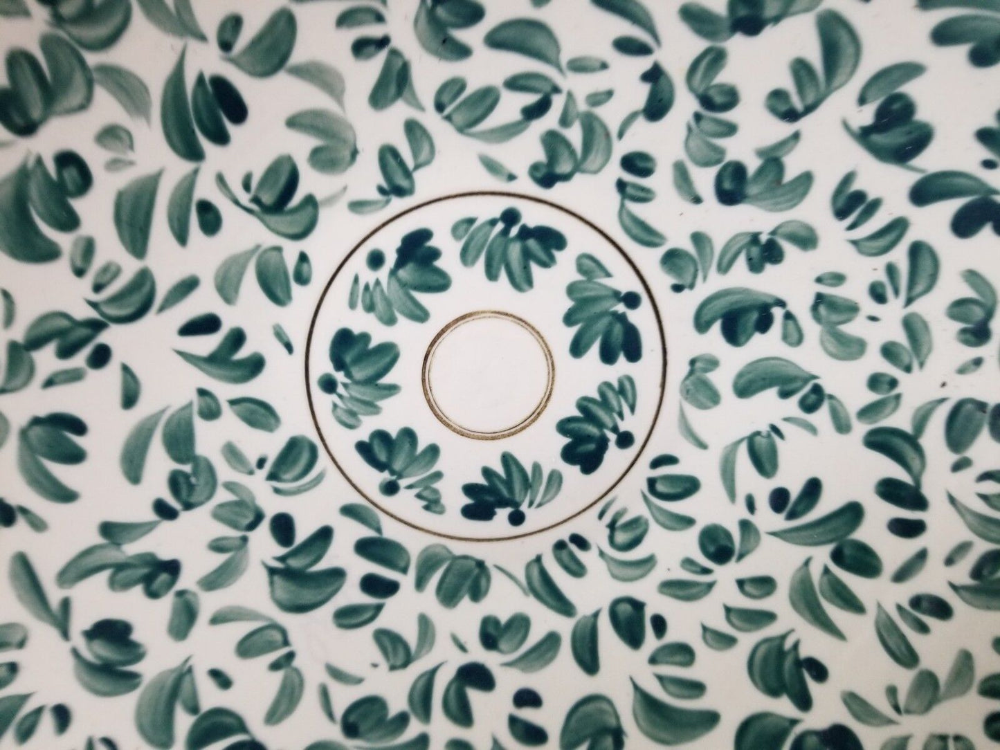 Beautiful Signed HENRI JACOBS Arita Japan Hand Turned Painted Shallow Bowl 14"