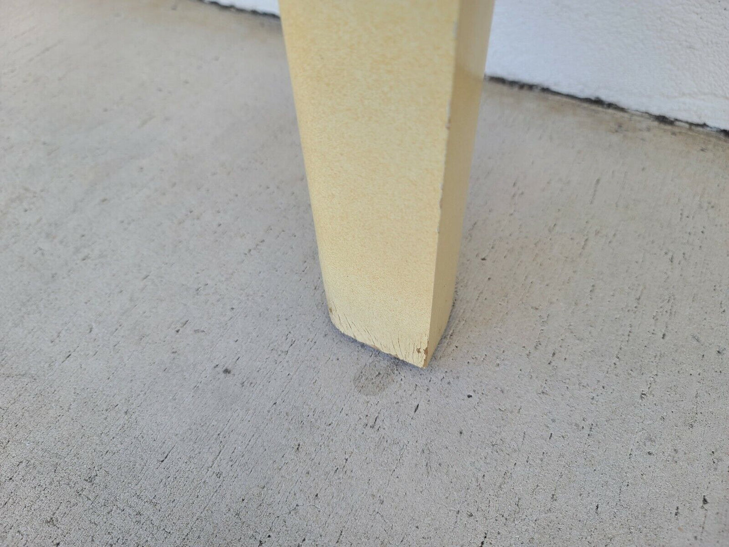 KARL SPRINGER Style Faux Lacquered Goatskin Console Sofa Table