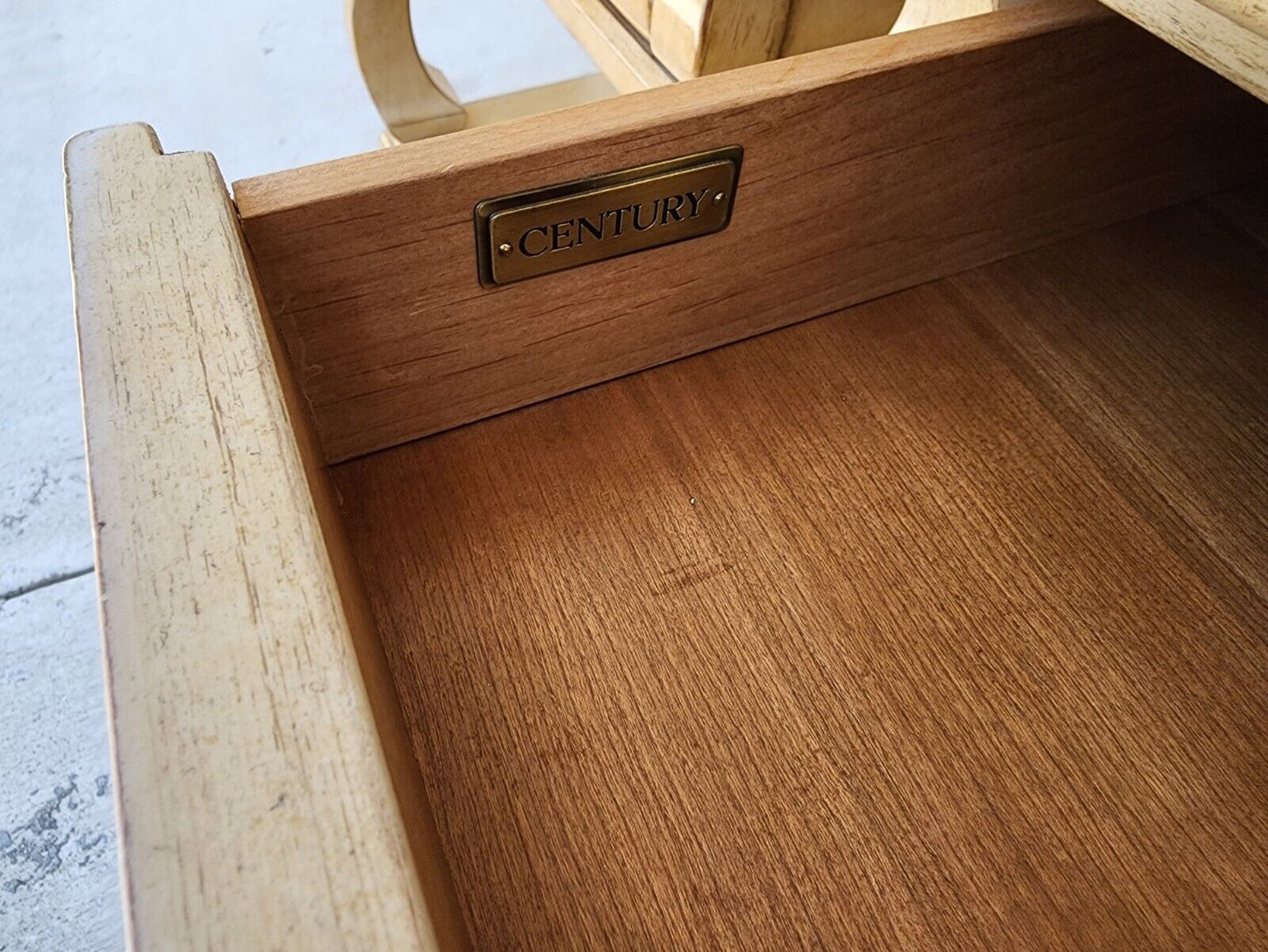 Nightstands Side End Tables Solid Wood Oversized by CENTURY FURNITURE a Pair