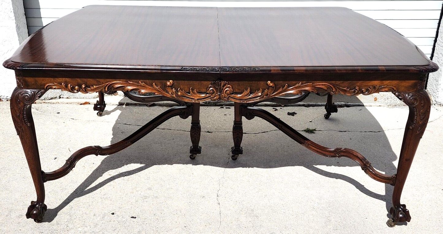 Antique Dining Table Walnut by ROYAL FURNITURE Co as Featured in FORBES MAGAZINE