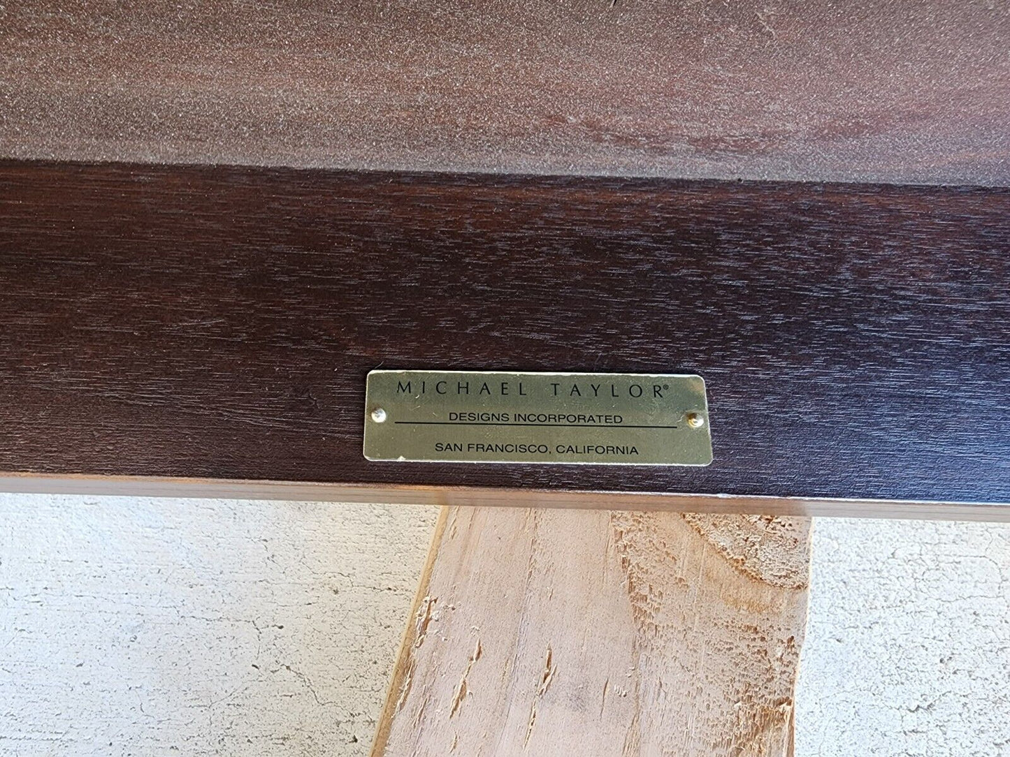 Solid Wood Side End Table by MICHAEL TAYLOR