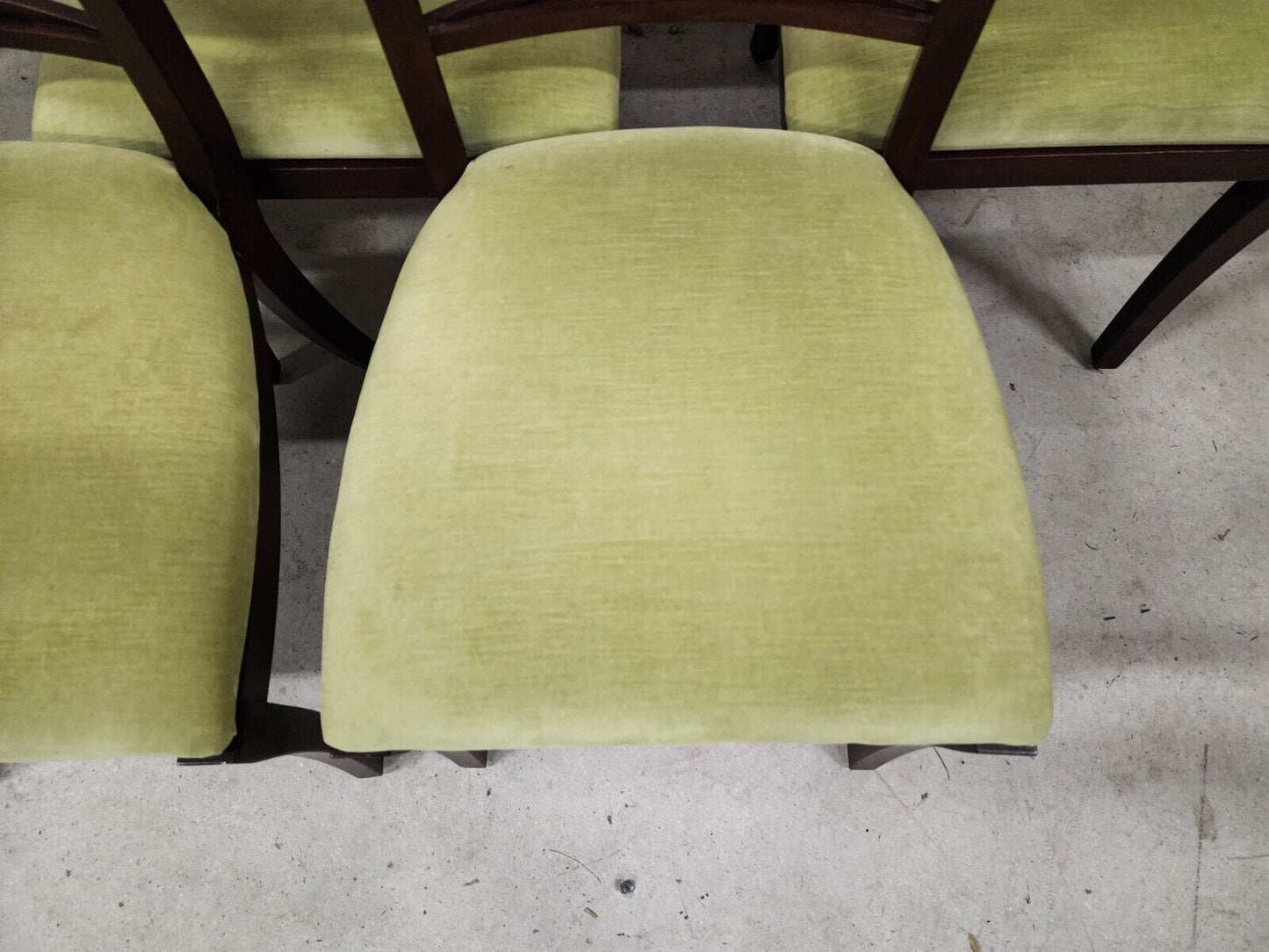 5 Mahogany Dining Chairs Cane Back by PALECEK