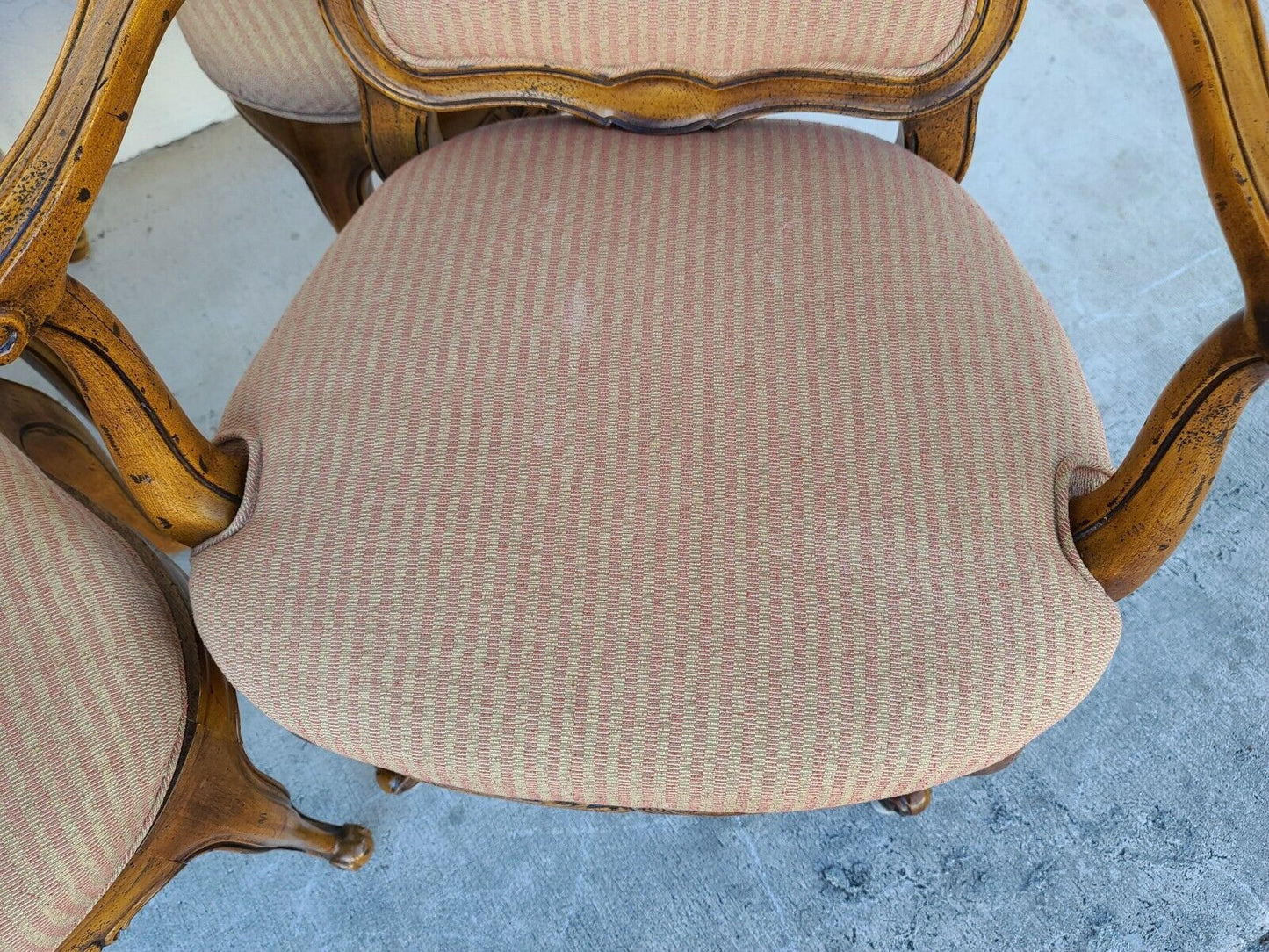 HENREDON French Provincial Cane Back Dining Chairs - Set of 6