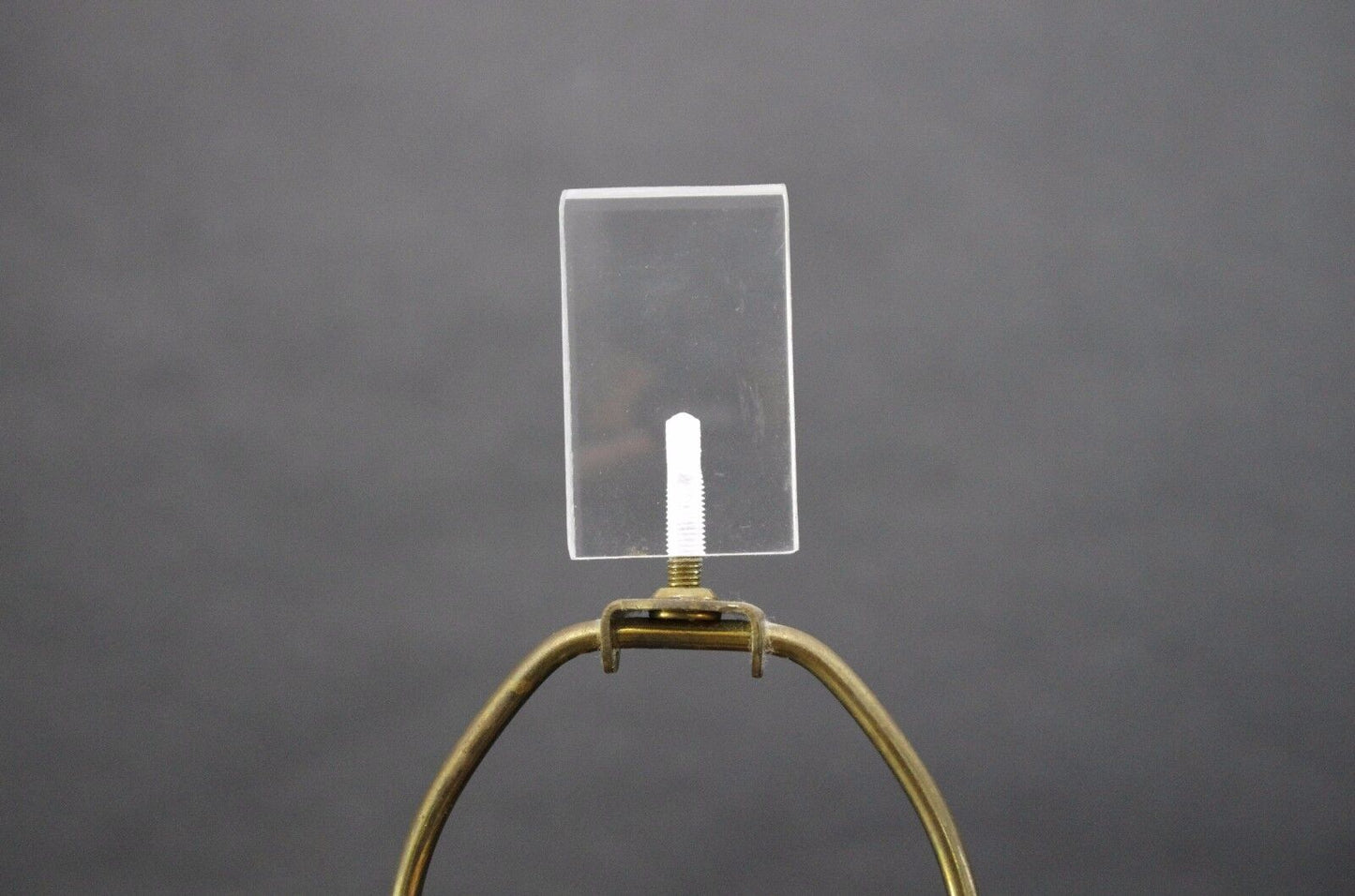 Vtg Ceramic Embossed Tulip Floral Lucite Table Lamp