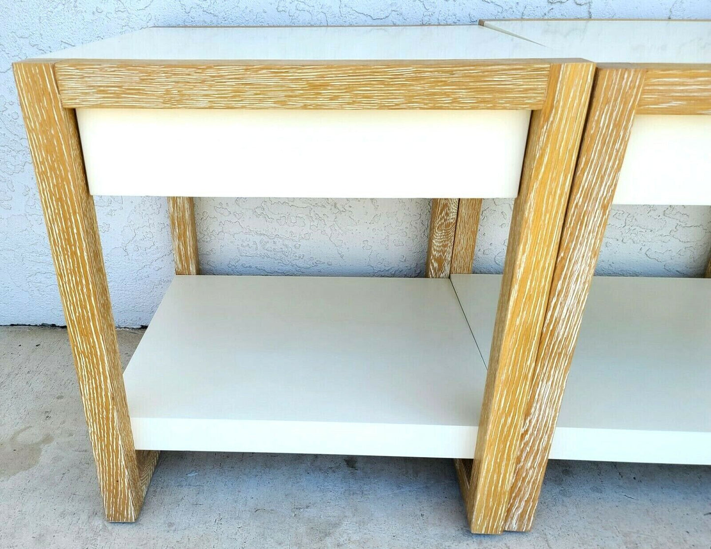 Pair of SERENA & LILY Side End Tables Nightstands with Drawers