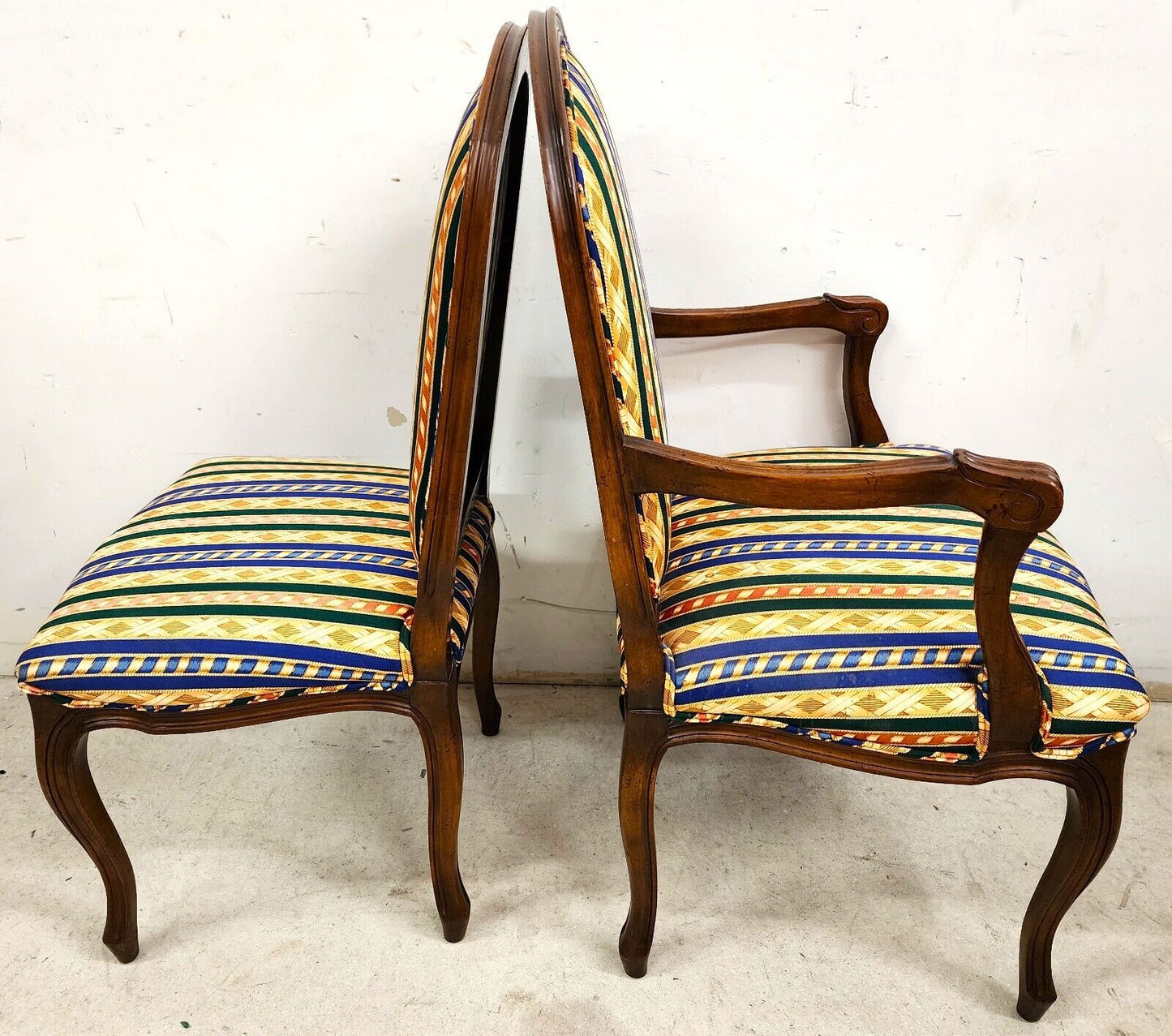 French Provincial Dining Chairs Vintage Set of 6