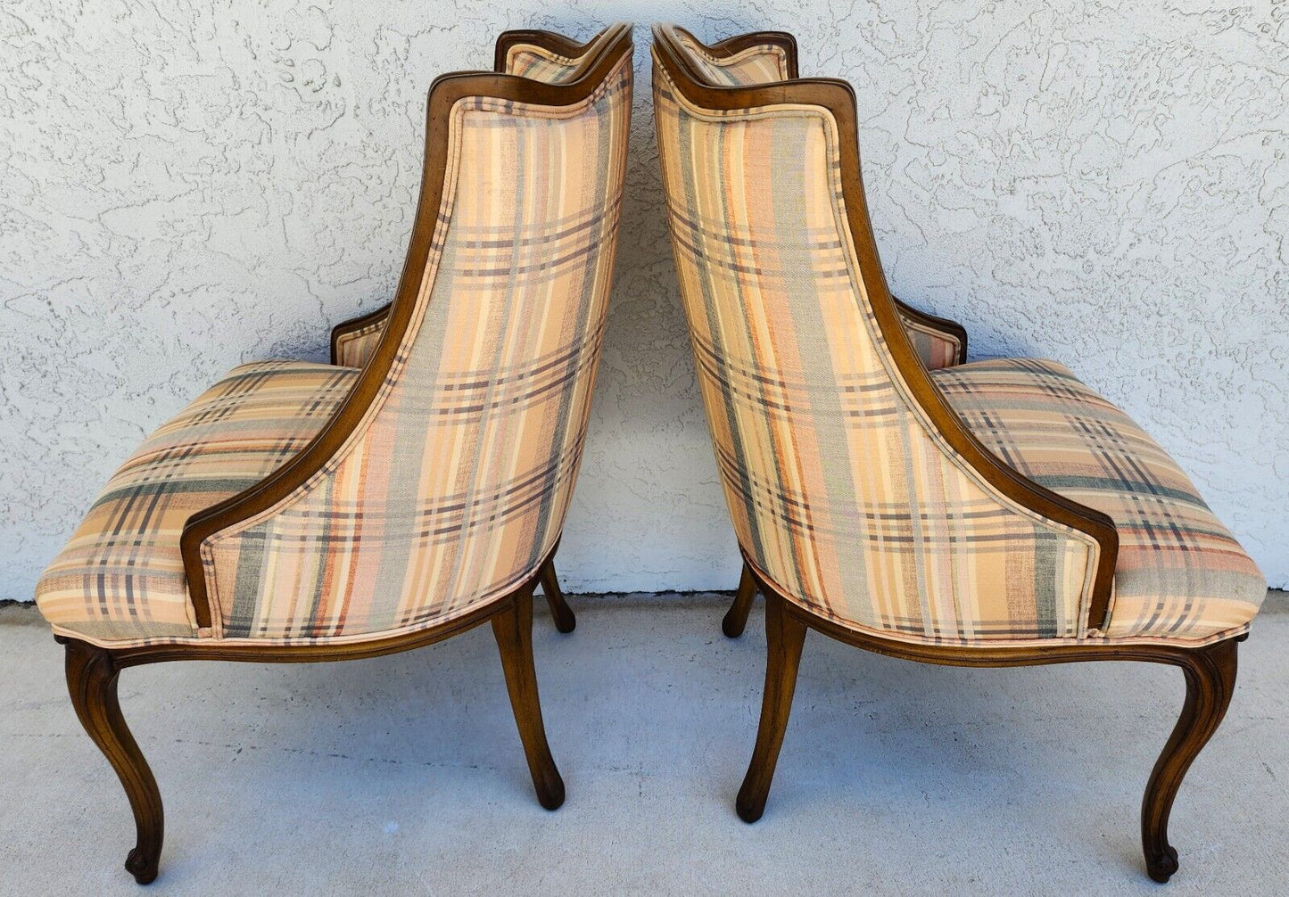 Country French Chairs Accent Antique 1940s Set of 2