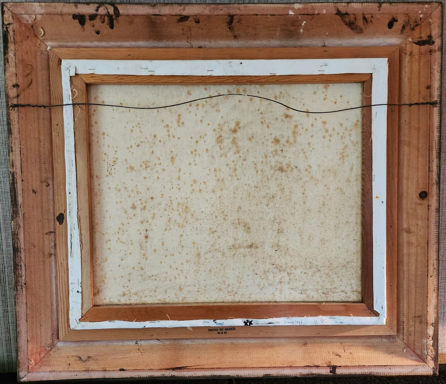 Landscape Oil Painting Signed DORFMAN Vintage Cabin in Woods