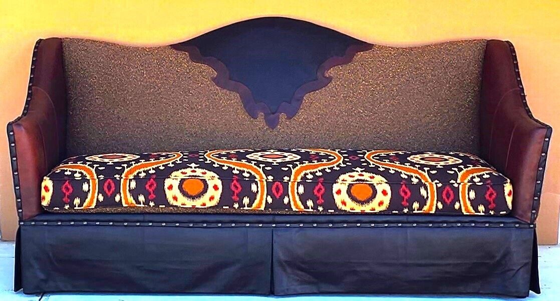 Western Leather Sofa by PAUL ROBERT