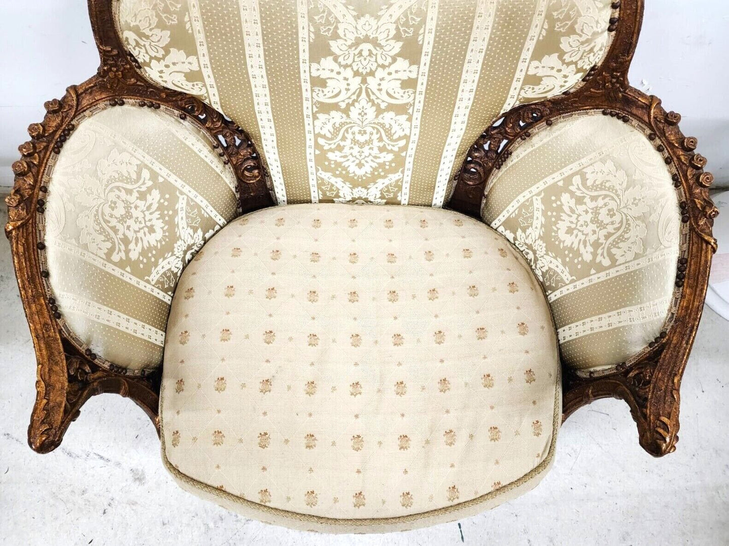 Boudoir Lounge Chair by CAROL HICKS BOLTON & EJ VICTOR with Pillows