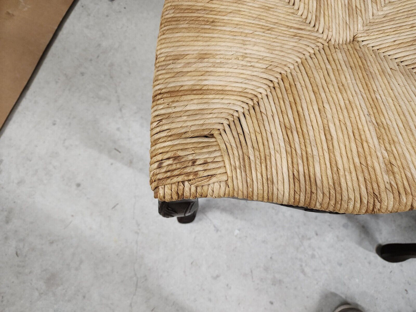 Country French Dining Chairs Rush Seat Ladderback Mid Century (6)