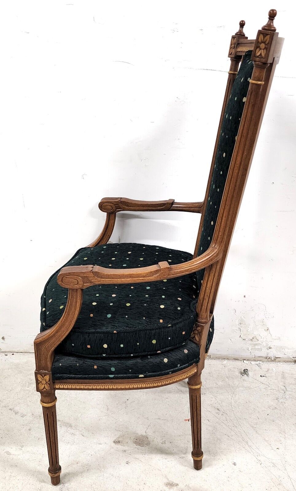 Vintage Italian Renaissance Desk Dining Accent Armchair