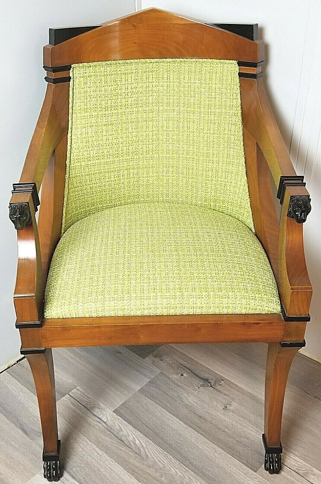 Rare VILLA GARNELO INTERNATCIONAL of Spain Biedermeier Style Armchair