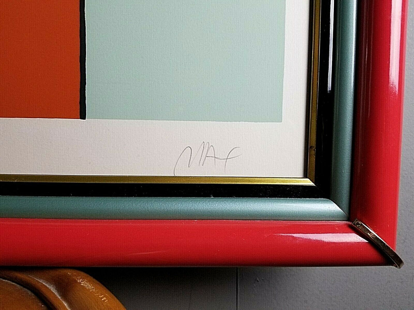 PETER MAX " Impressions of a Landscape " Serigraph Signed #ed COA Original Frame