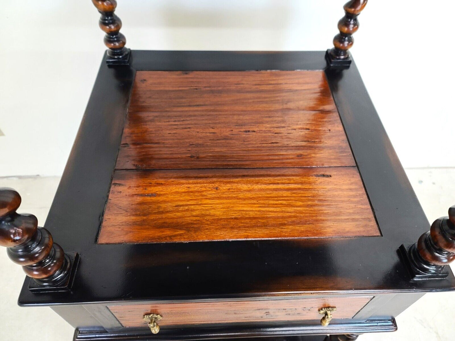 English Style Barley Twist Etagere Display Shelves by JOHN RICHARD