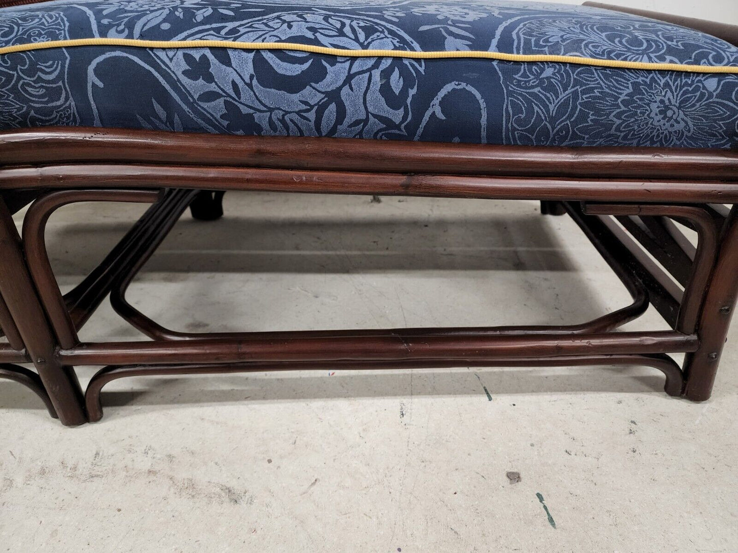 PALECEK Chaise Lounge Solid Wood Wicker