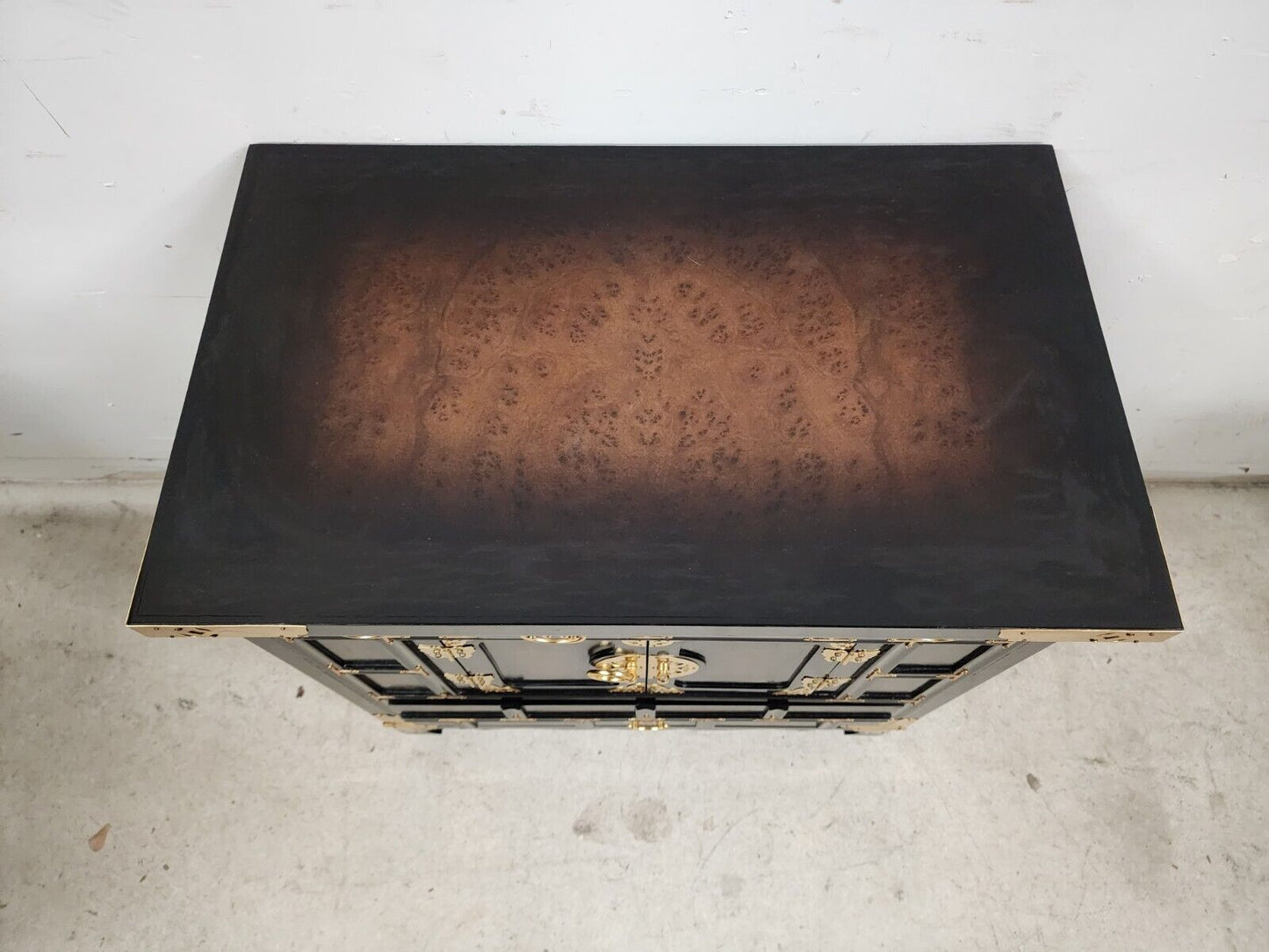 Vintage Asian Nightstand Side Table