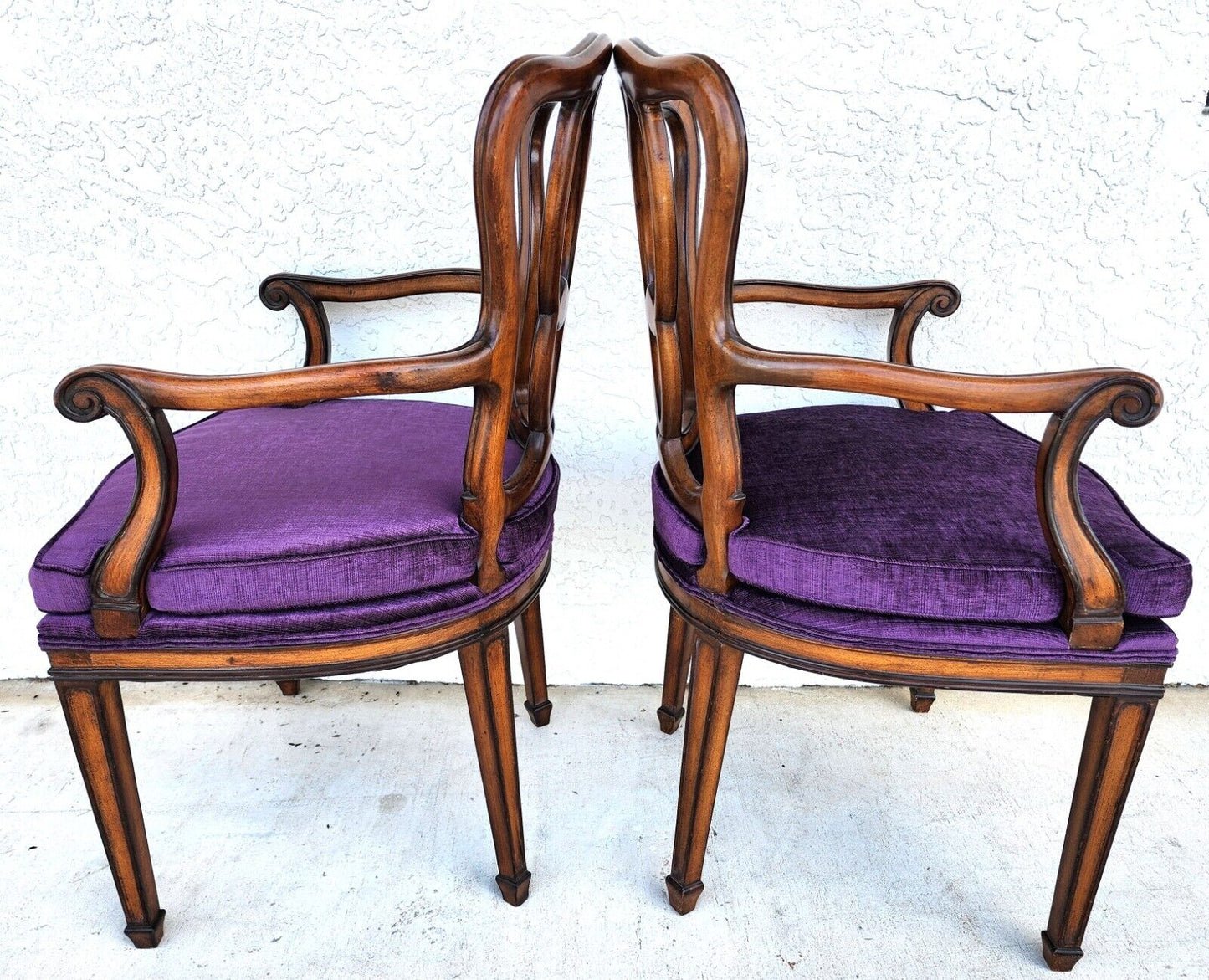 Vintage Regency Armchairs Dining Accent New Upholstery