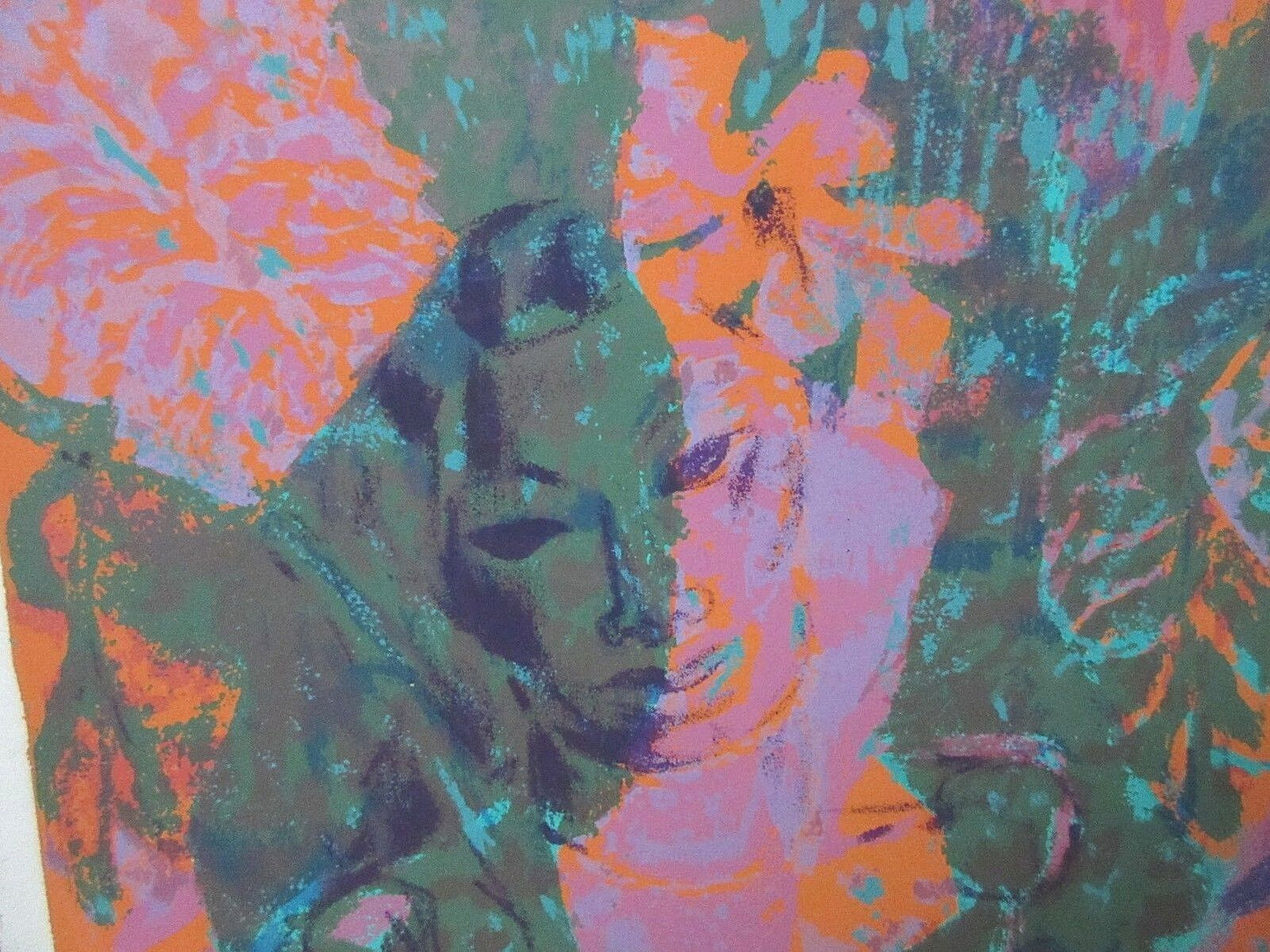 1960 Edward Goldman (1916-2006) Signed Lt Ed 4/46 Imp. Serigraph "HIDDEN BEAUTY"