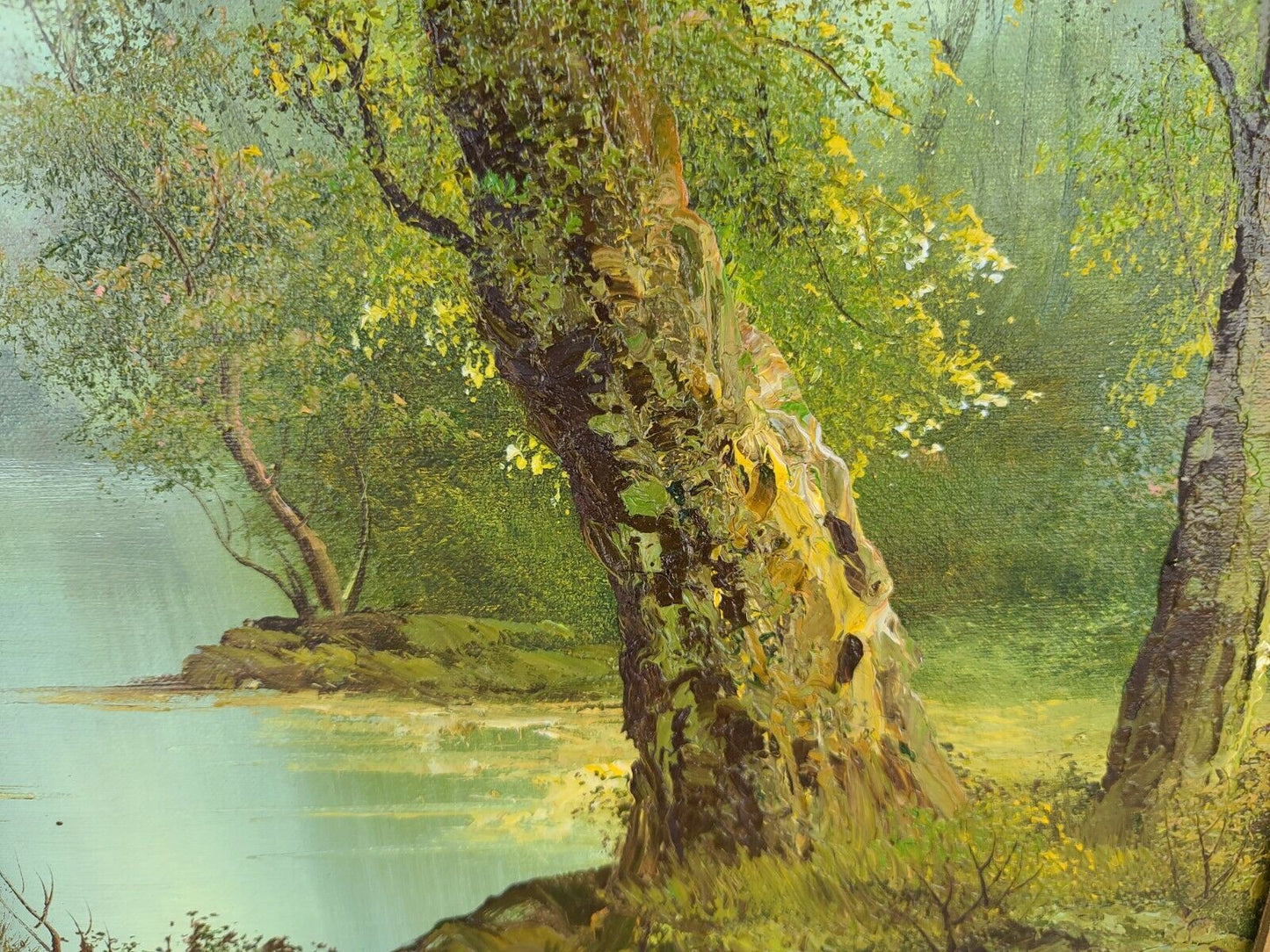 1987 Signed IRENE CAFIERI Landscape Oil Painting " Bowen Hones "