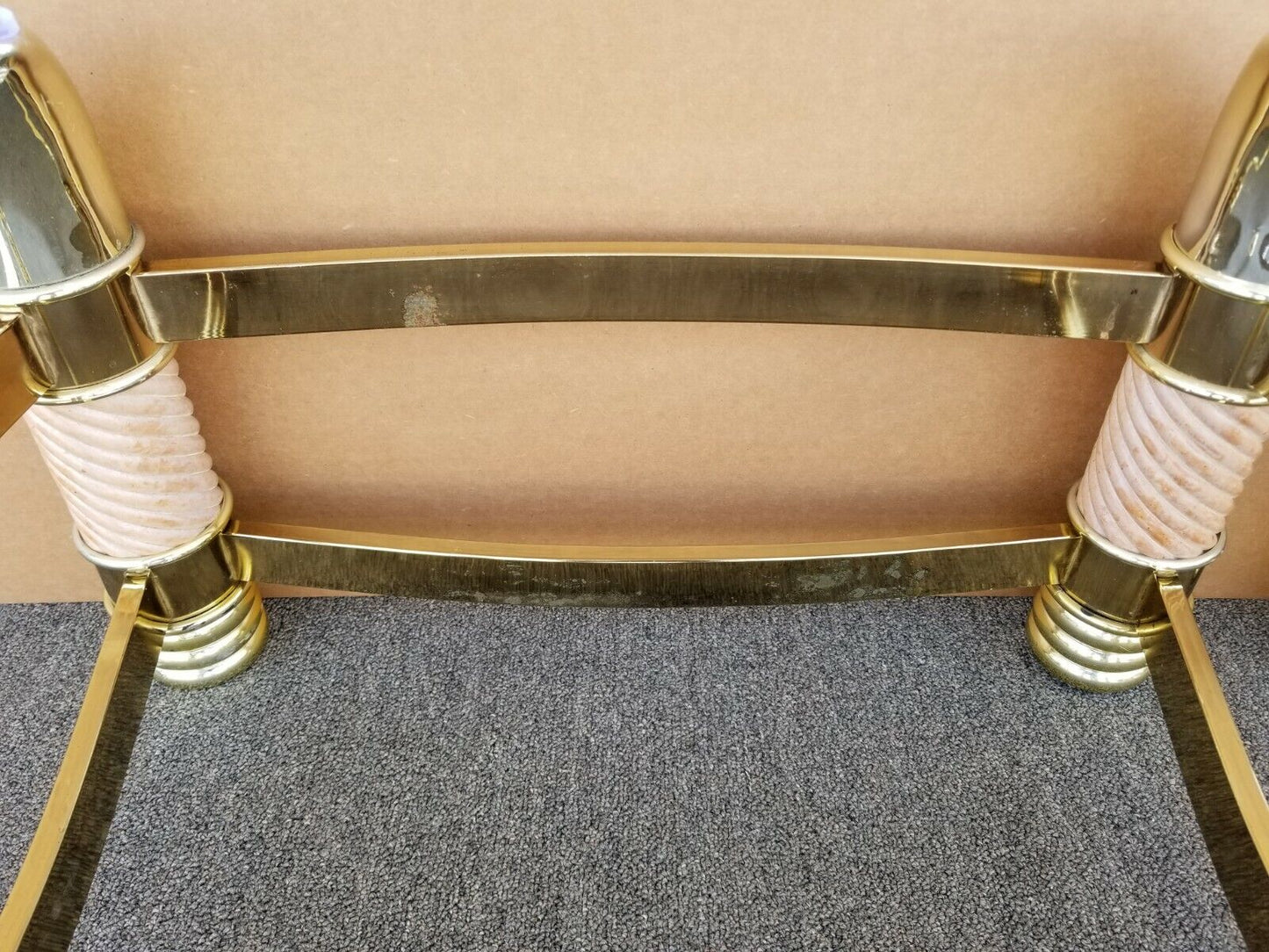 Mid-Century Faux Elephant Tusk Side End Tables Tommaso Barbi Style - a Pair