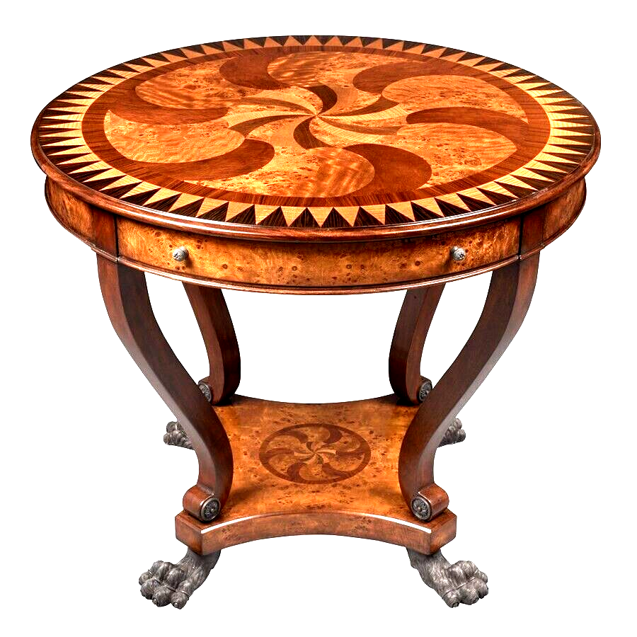 Center Table Swirling Teardrops Essential Collection by Theodore Alexander