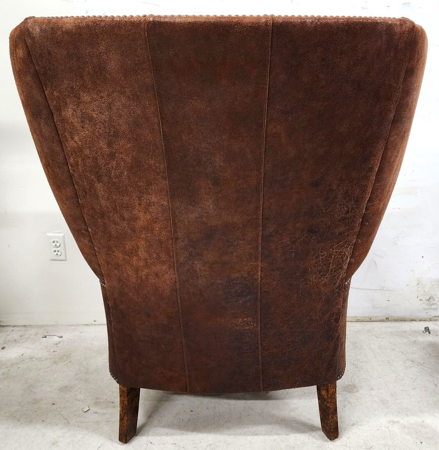 Leather Wingback Lounge Chair by PAUL ROBERT