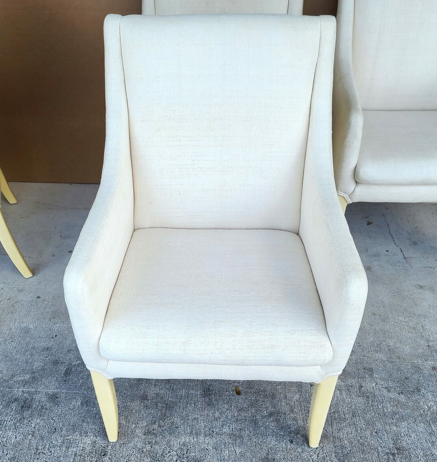 6 Linen Dining Chairs by DIRECTIONAL Furniture Co