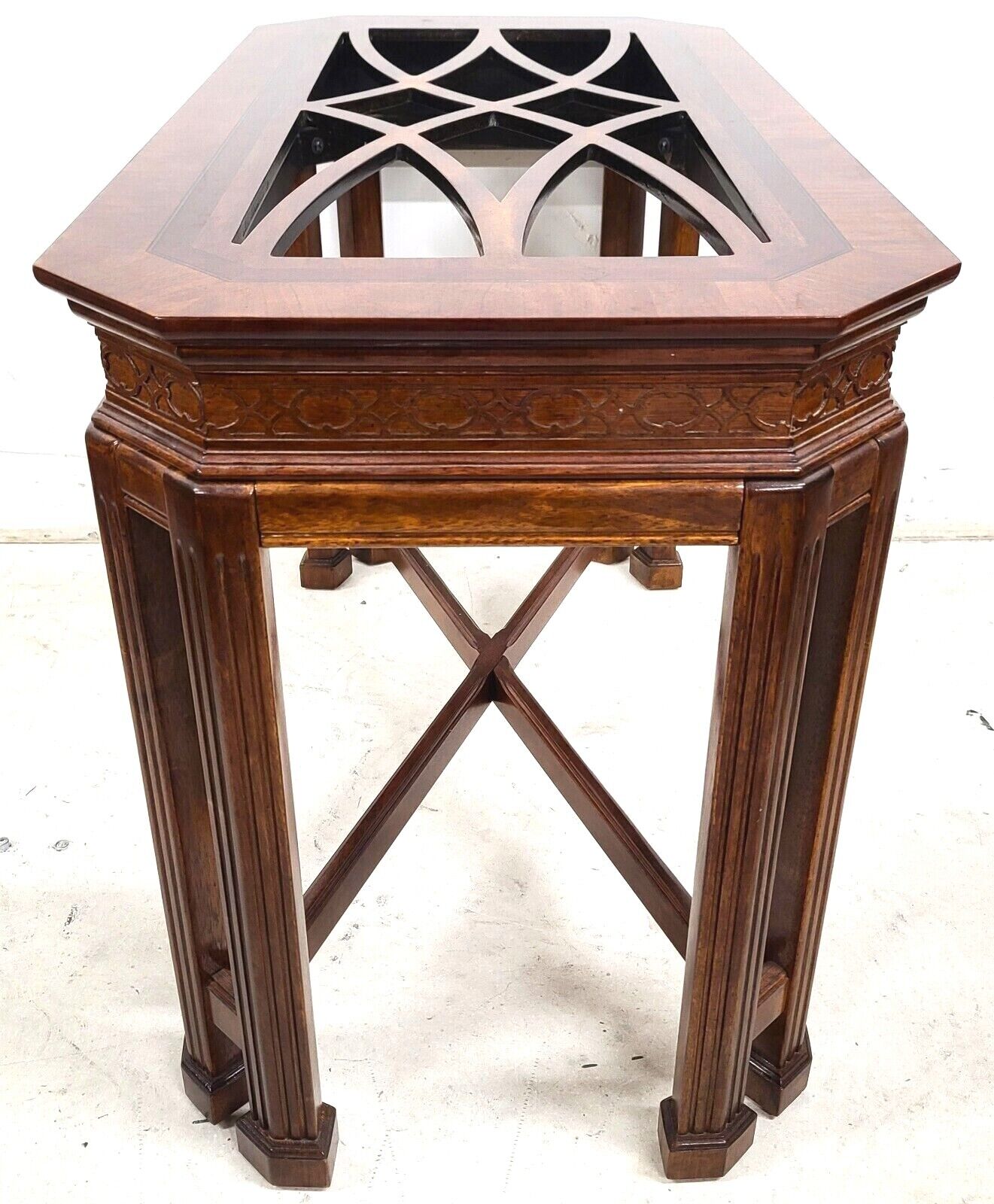 Vintage Mahogany Console Sofa Dining Table Base by UNIVERSAL FURNITURE